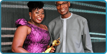 diwura receiving NGO award